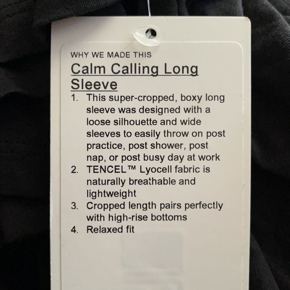 Lululemon Calm Calling Long Sleeve - Picture 10 of 10